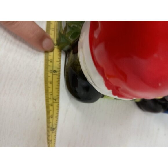 Vintage Santa Holiding Boy Ceramic Musical Cookie Jar AMC NY Taiwan - Picture 12 of 13